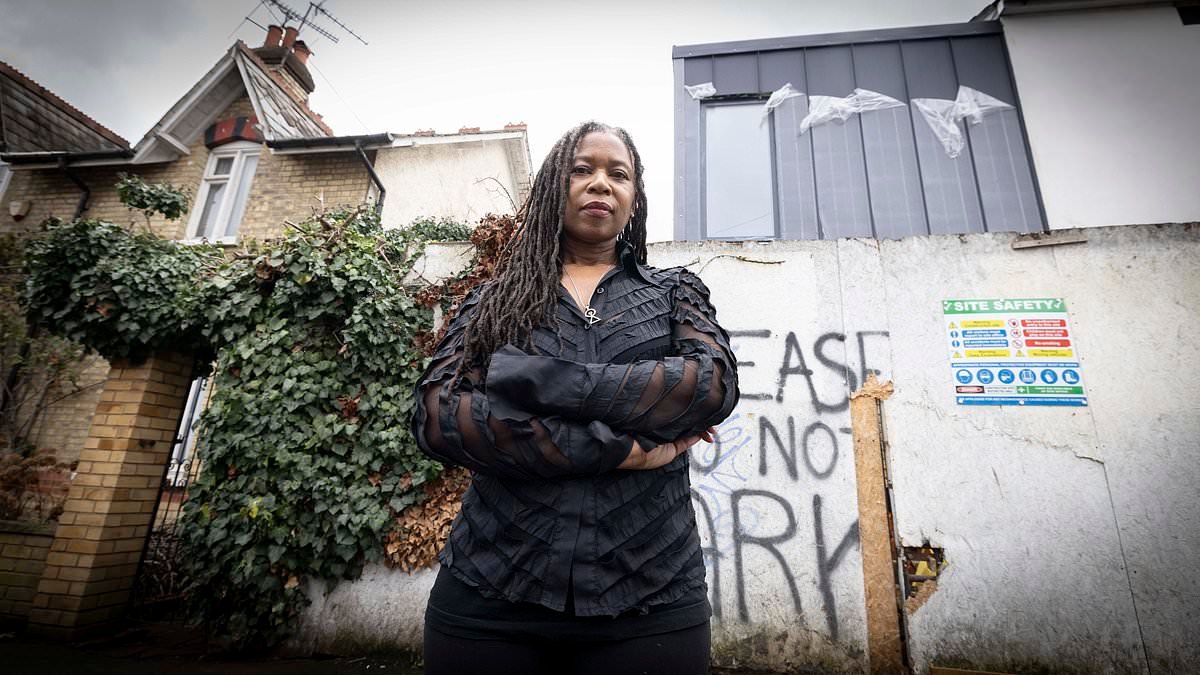 Woman living in darkness after developers build new house INCHES from her front window