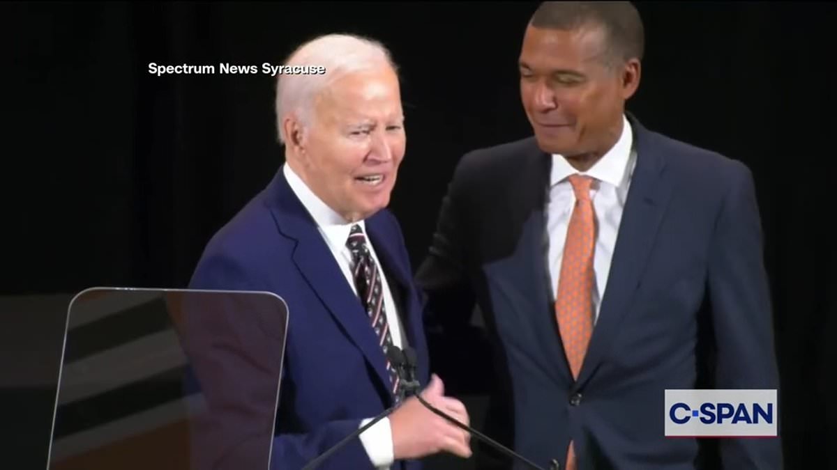 Excruciating moment Joe Biden summons black man by calling him 'BARACK'... but there's a twist