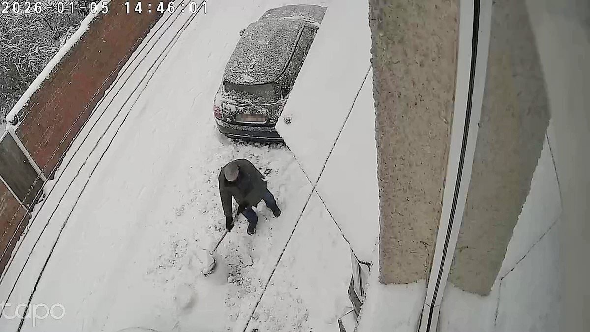 Outrage as 'miserable git' destroys five-year-old boy's snowman with a shovel