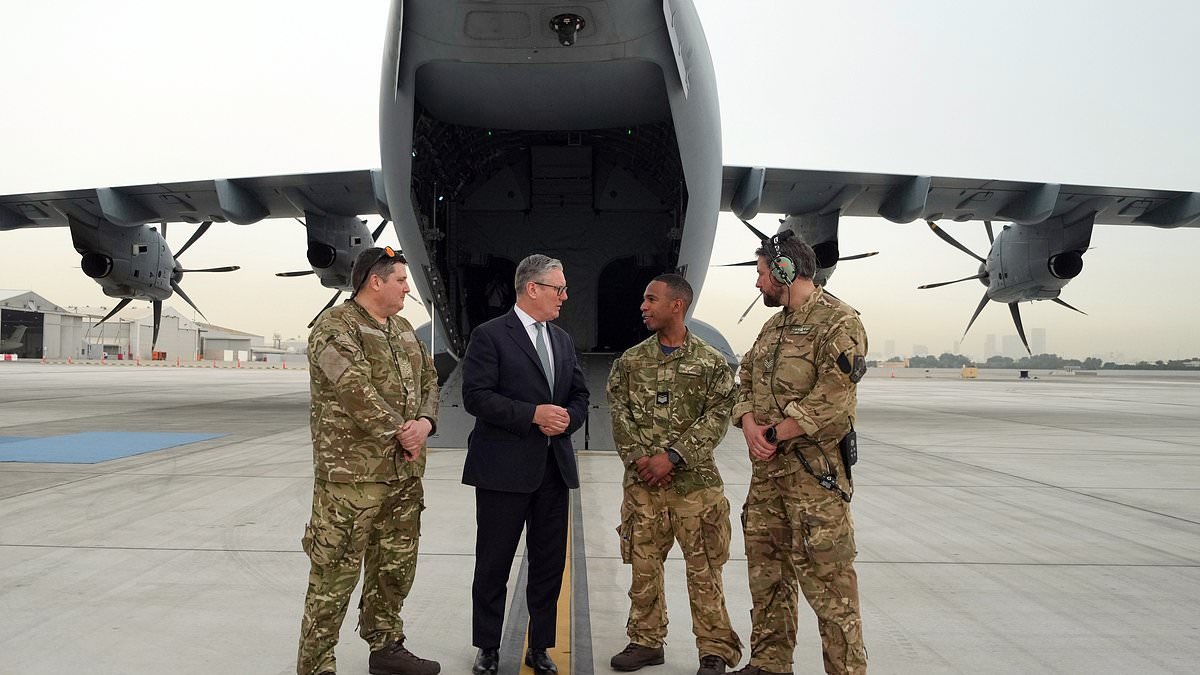 Keir Starmer denies Iranian claims that its civilians are being killed in attacks launched from RAF bases - as he blames Donald Trump for sending Britons' energy bills sky-high