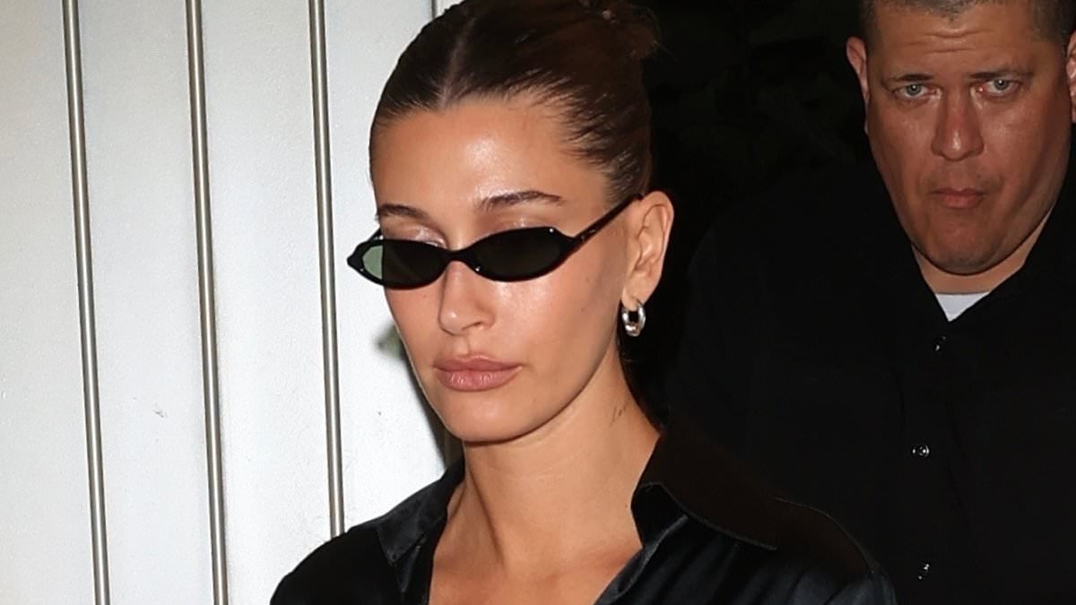 Hailey Bieber narrowly misses a run-in with Justin's ex as she joins low-key BFF Kendall Jenner and Barry Keoghan at the Fanatics Flag Football bash