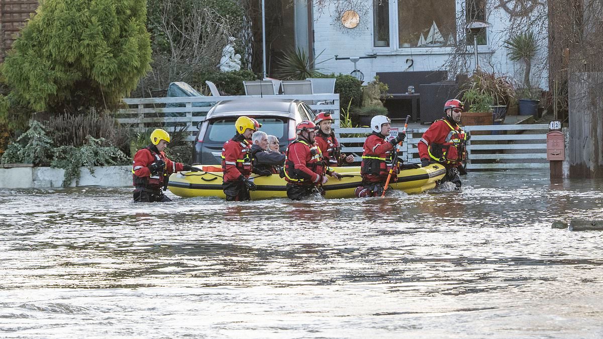 Flood-hit residents are evacuated in the south west ahead of fresh downpours TODAY with 267 alerts in place - as commuters are warned 'do not travel' in aftermath of deadly Storm Chandra