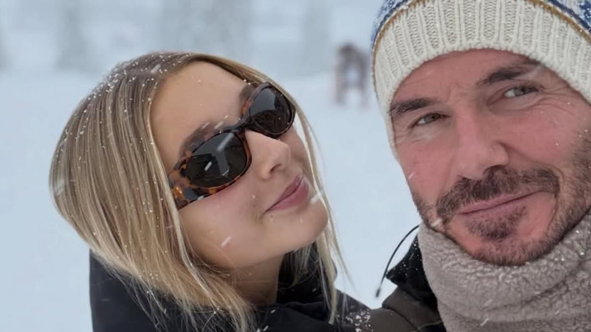 David Beckham enjoys a wholesome father daughter ski holiday with Harper in Courchevel during half term as he insists 'making memories with my kids has always been important'