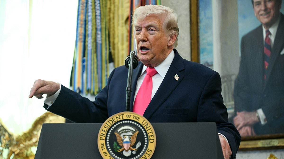 Trump 'seeking one-month CEASEFIRE in Iran' as US submits 15-point peace plan