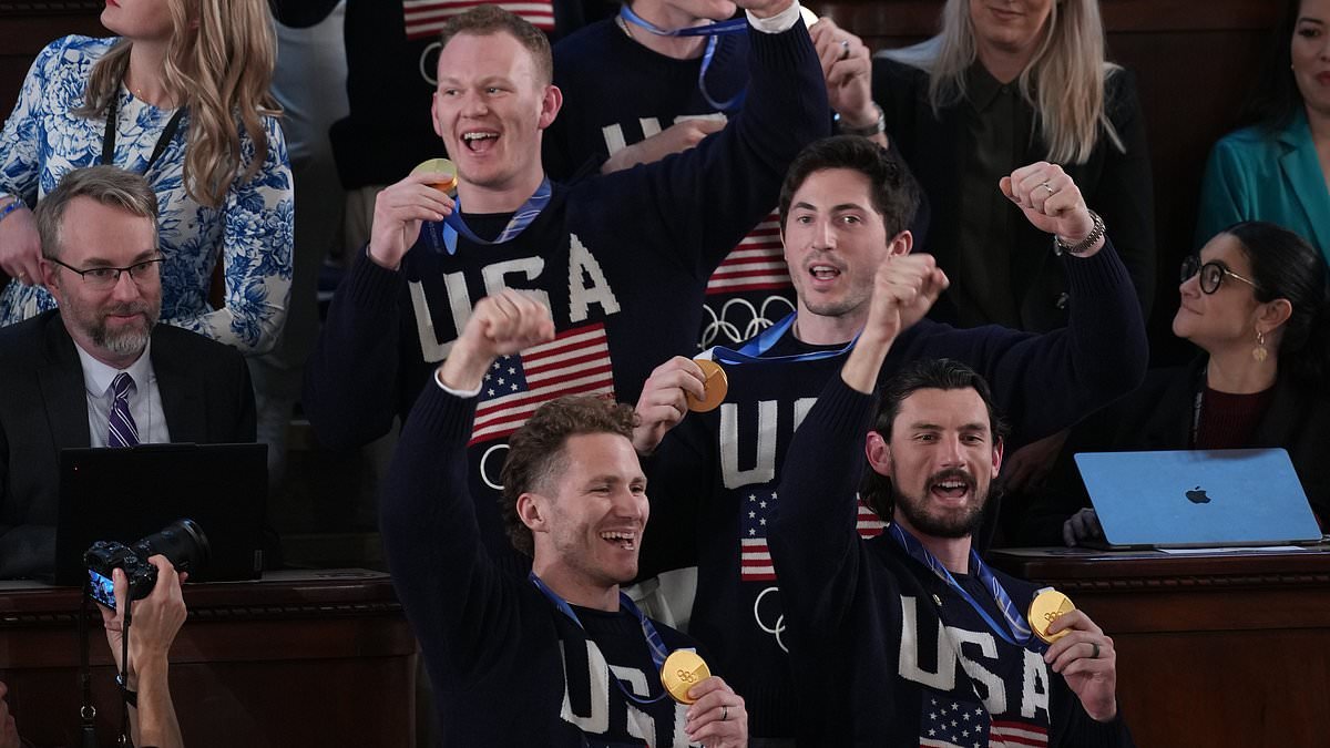 Democrats spark fury for refusing to stand for the US Olympic hockey team at Trump's State of the Union