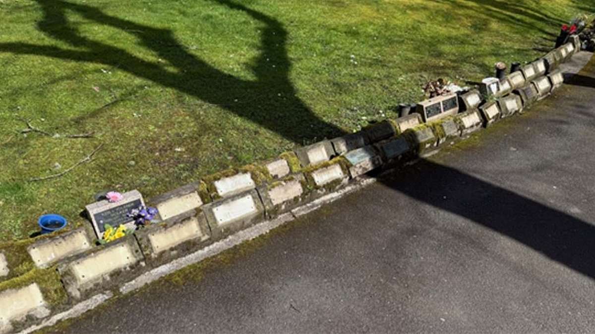 Hunt launched for 'disgusting' thieves who stole hundreds of memorial plaques from crematorium gardens