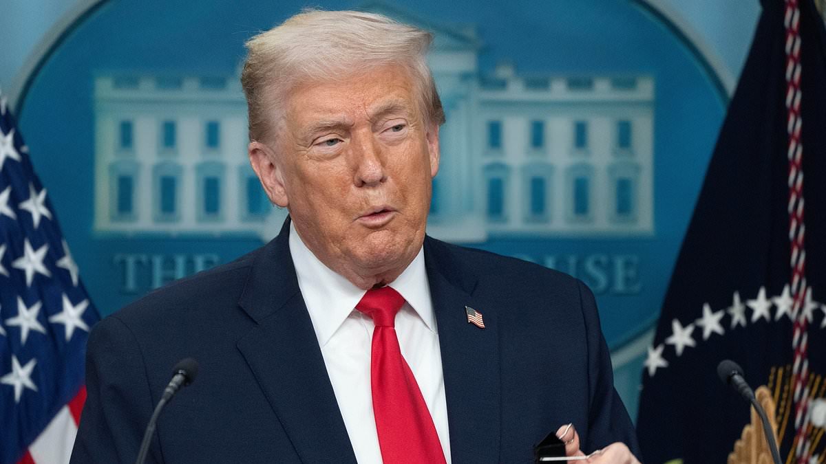 Trump tells Starmer to 'straighten out' the UK and dubs London a 'problem' in lengthy White House briefing as he issued an ominous warning to Greenland