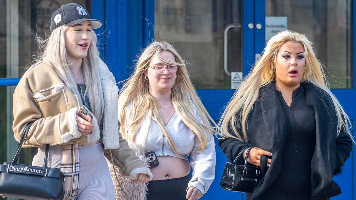 Party girls hit hotel worker over head with phone and trashed reception weeks after they attacked club door staff who threw them out for being too drunk