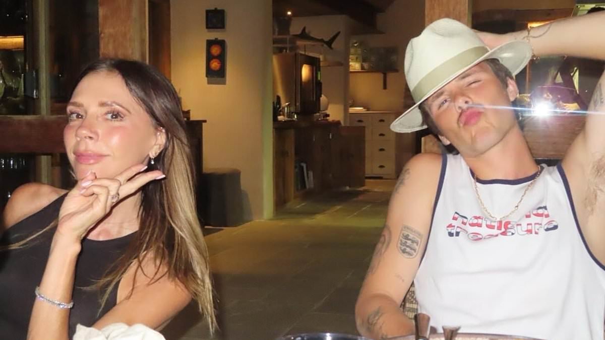 Cruz Beckham LIKES playful meme poking fun at mum Victoria's song request for THAT first dance with Brooklyn at his wedding after he accused her of 'dancing inappropriately on him'