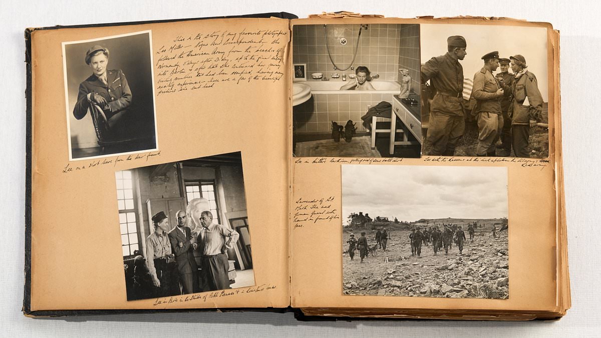 Wartime through the lens of history's most celebrated photographers: Album of unseen prints from Sir Cecil Beaton and WWII photojournalist Lee Miller is revealed for first time