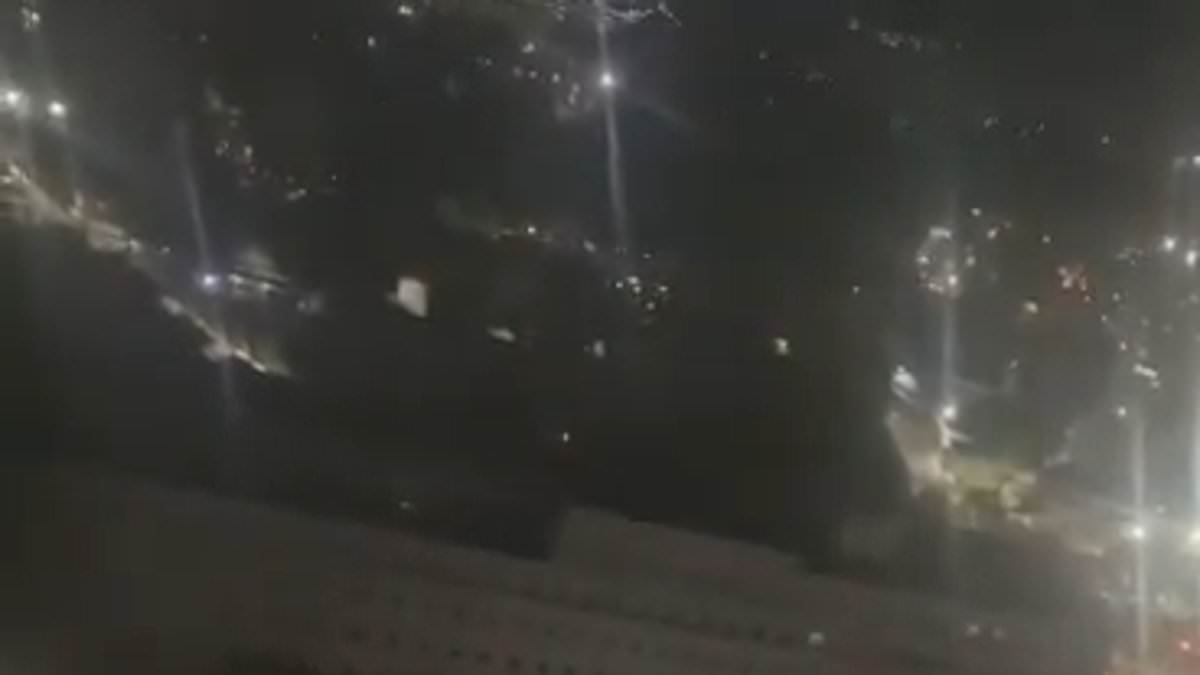 Gunfire and anti-aircraft blasts heard near Venezuela's presidential palace as chaos unfolds after Maduro's ouster