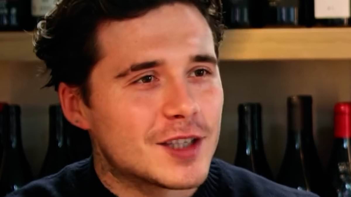 Brooklyn Beckham shows off his £6,000 wine cellar (including bottles of his dad's favourite red!) after 'vowing his relationship with his estranged parents is over'