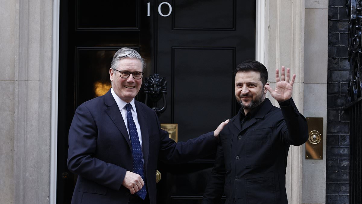 Zelensky visits Britain for talks as Starmer scrambles to stop Middle East crisis giving 'windfall' to Putin's war machine in Ukraine