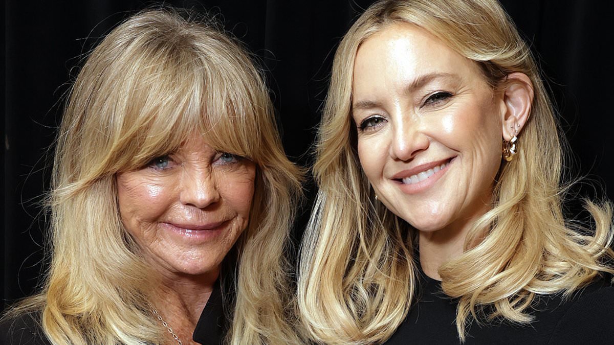 Kate Hudson, 46, looks the spitting image of her mother Goldie Hawn, 80, as they attend a screening of Song Sung Blue