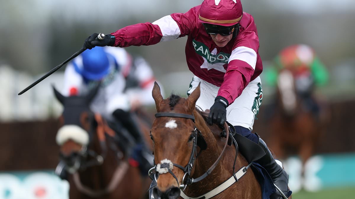Aintree horse Gold Dancer is put down on Ladies Day after breaking his back while winning race at the Grand National Festival