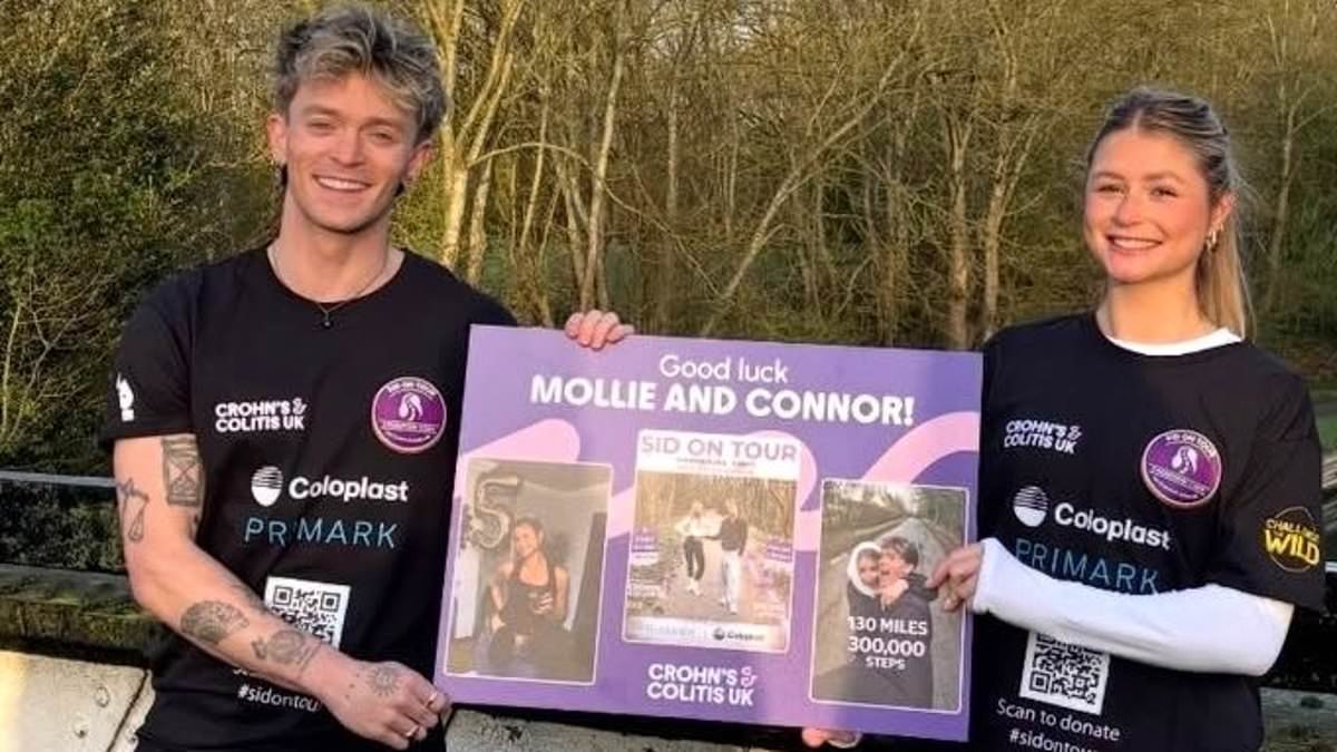 Mollie Pearce and Connor Ball hit HUGE milestone as they complete gruelling five marathons in five days for charity