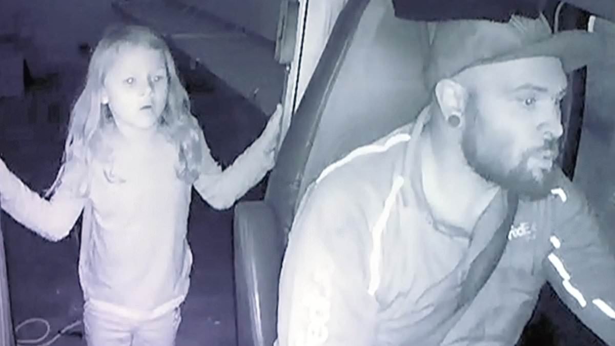 Entitled FedEx driver who abducted and killed Athena Strand filmed trying to BARGAIN with cops over murdered seven-year-old