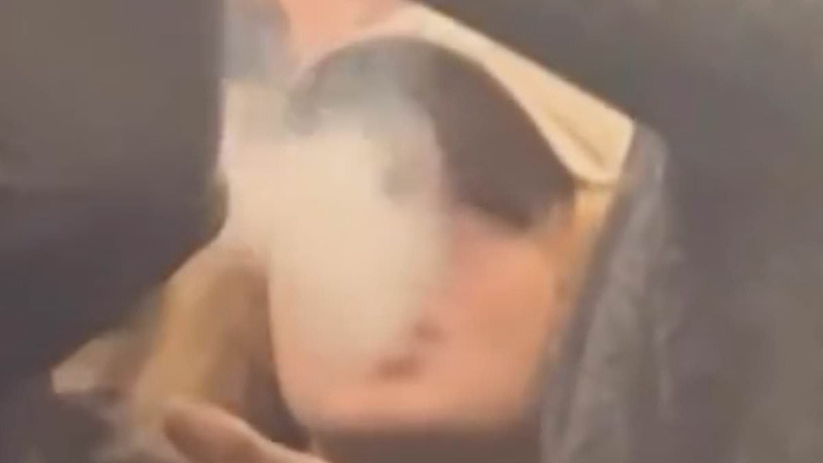 Foul-mouthed youths spark terrifying brawl on Elizabeth Line train after middle-aged passenger asks them to stop vaping