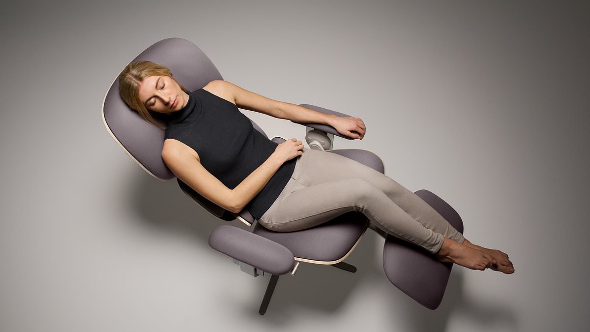 Would YOU sit on it? Scientists develop a futuristic chair that puts you in an 'altered state of mind' within minutes