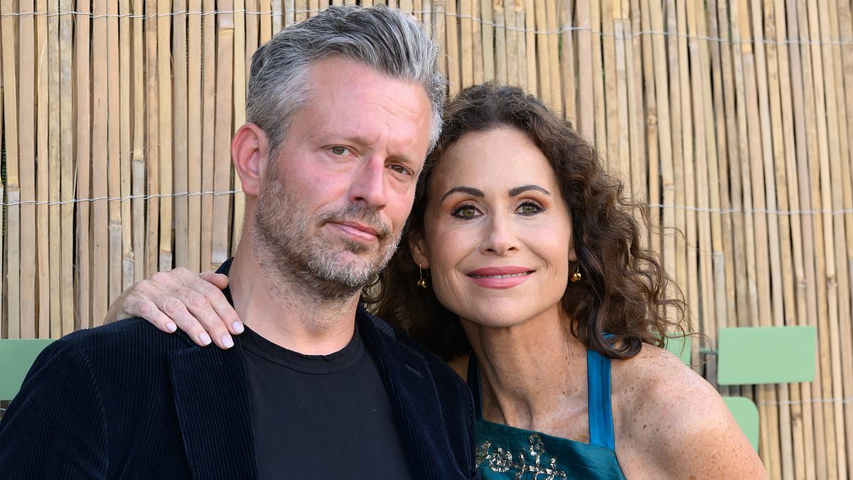 Minnie Driver opens up about finding love in her fifties and says she's 'so glad' fiancé Addison O'Dea came into her life as she makes rare comments about their relationship
