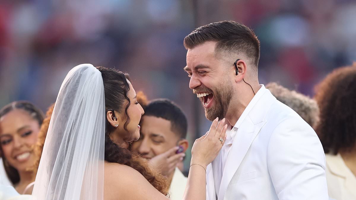 Bad Bunny wedding during Super Bowl LX halftime show performance was REAL