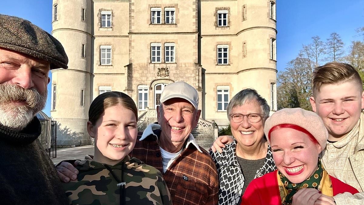 Escape To The Chateau's Dick and Angel share rare family photo as they kick off the Easter Bank Holiday weekend four years after quitting show