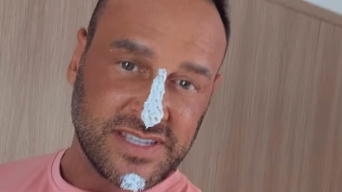 Katie Price's new husband Lee Andrews gets his nose and chin 'fixed' as couple reunite at cosmetics clinic after she jetted back to Dubai (and she can't resist a bit of Botox!)