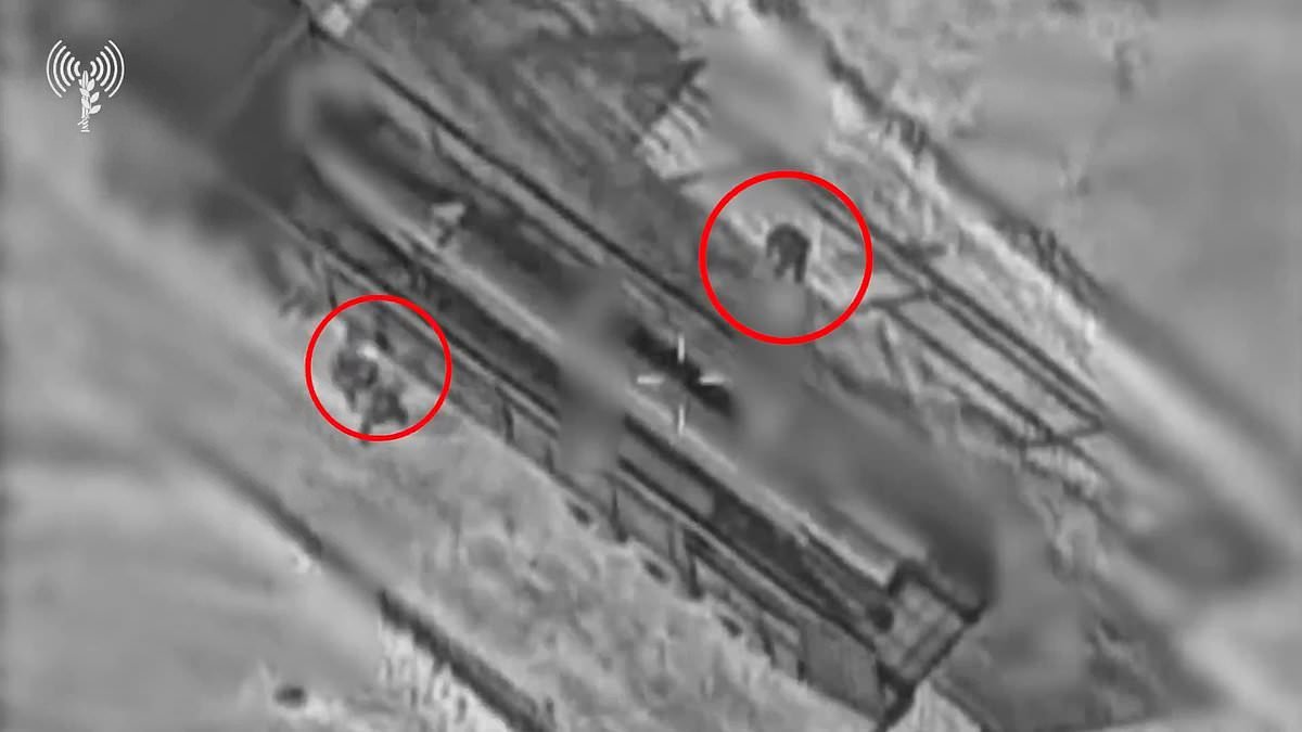Incredible video shows US strike on Iranian troops as they were about to fire a missile