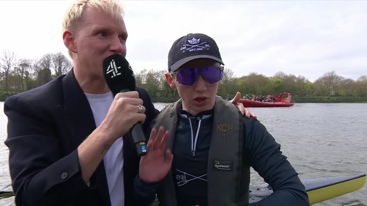 Jamie Laing forced to apologise after winning Boat Race cox swears during live interview