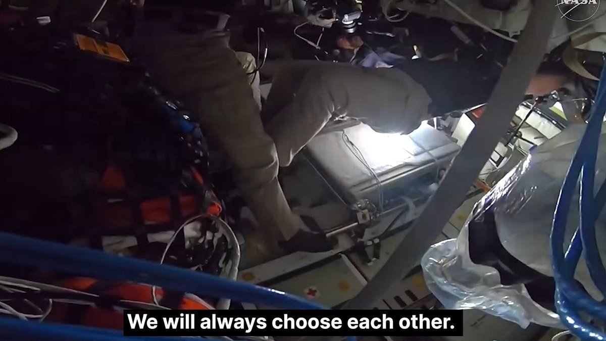 'We will always choose Earth, we will always choose each other': NASA's Artemis II astronauts' heartwarming first message as they successfully flyby the moon and begin their 250,000-mile journey home
