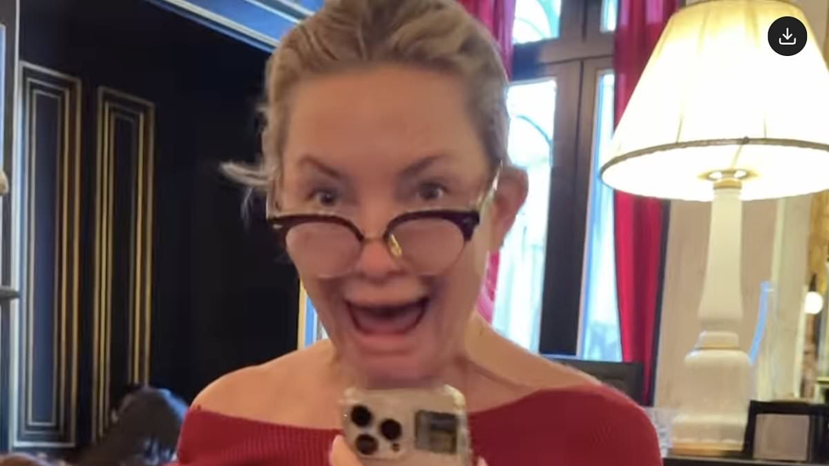 Kate Hudson squeals in delight before dashing out of restaurant as she learns of her BAFTA nomination and says it 'feels like a love letter' from England