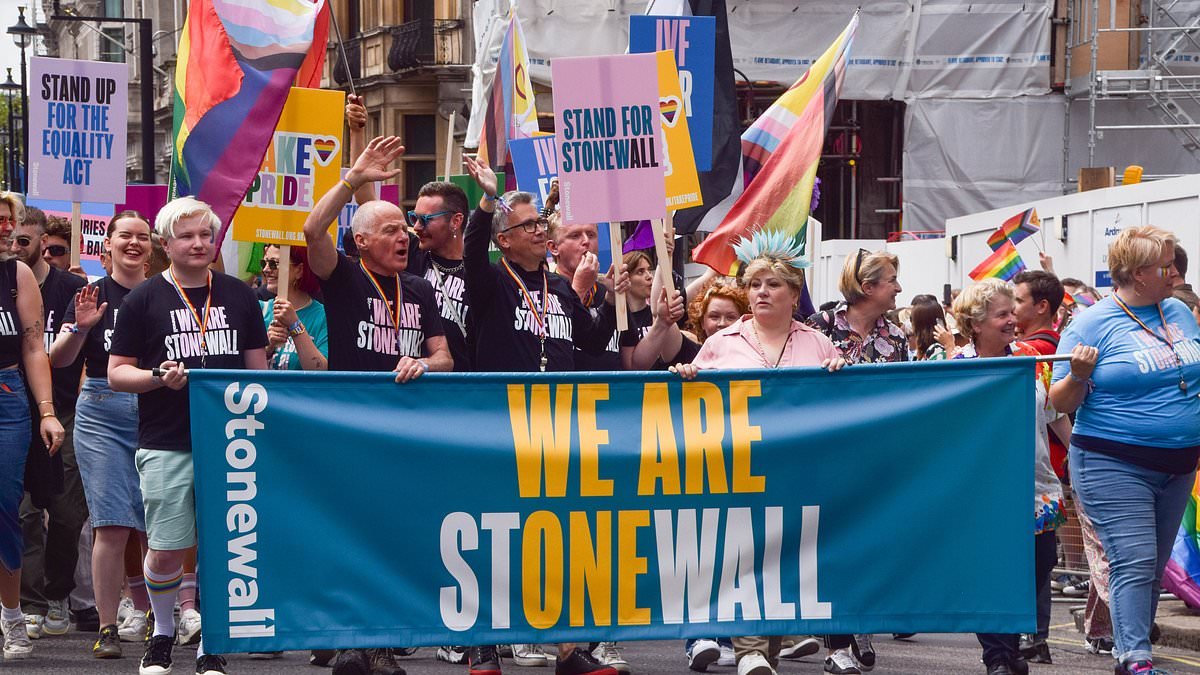 Controversial LGBT charity Stonewall in financial strife with only £91,811 left in reserves after massive drop in funding from public sector and big business for its diversity schemes