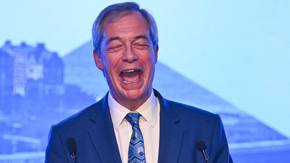 'You need a haircut, mate': Nigel Farage mocks long-locked heckler at Reform UK's Scottish conference - as he predicts his party will soon become official opposition at Holyrood