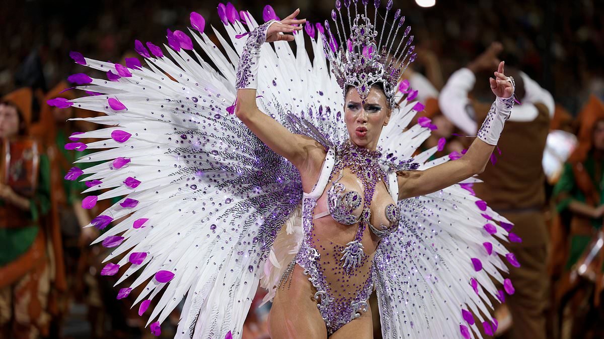 Rio revelry begins! Scantily-clad glitter-covered partygoers parade through streets of Brazilian cities for annual festival