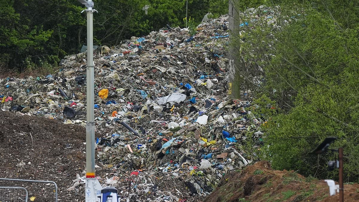 Britain's HAZARDOUS waste hotspot: As more people dump rubbish illegally, this area saw 363 incidents of asbestos being fly-tipped