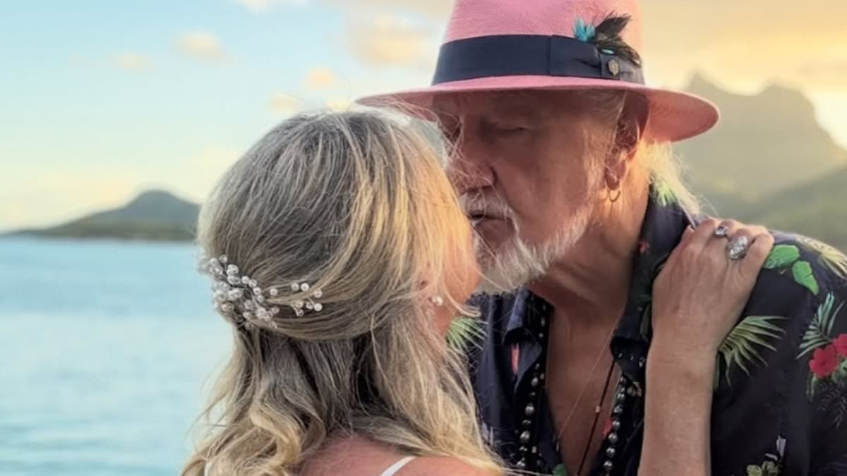 Fleetwood Mac drummer Mick Fleetwood, 78, secretly ties the knot for the fifth time with long-time partner Elizabeth Jordan, 56, as he shares sweet honeymoon snaps