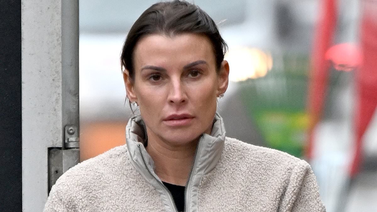 Coleen Rooney treats herself to a pampering session as she is seen for the first time since husband Wayne revealed he is now deaf in one ear