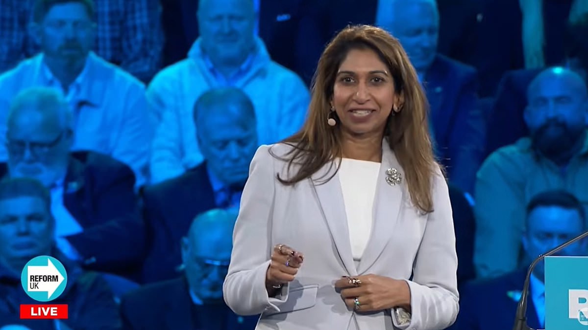 Ex-home secretary Suella Braverman becomes the latest Tory to DEFECT to Reform UK, saying 'it feels like I have come home'