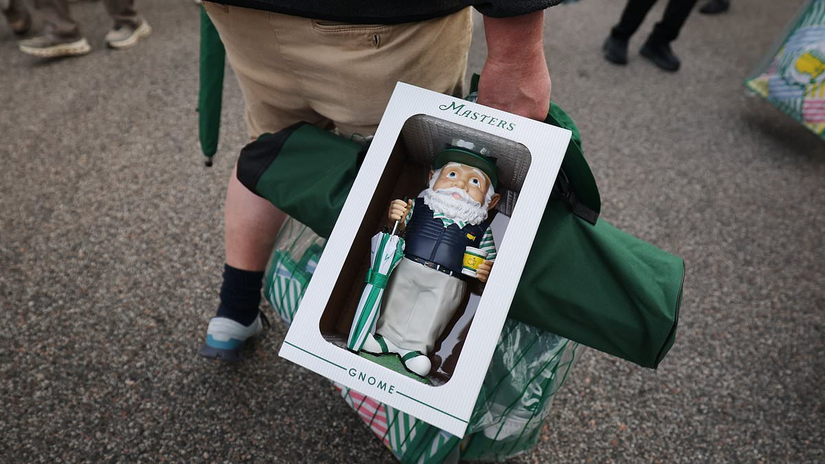 The Masters black market for GNOMES: Golf fans rush to buy limited edition $49.99 item - which resell for up to $10,000 - with Augusta 'set to end sales of figurines THIS YEAR'