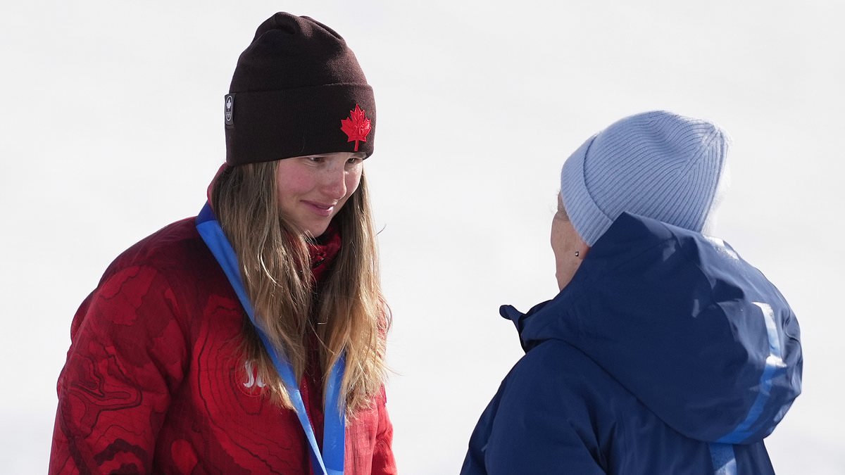 'Princess Anne is so sweet': Canadian Olympic gushes over royal as she reveals what was said during their 'little chit chat' at medal presentation 