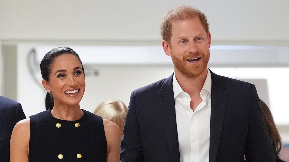 From First Lady style to twinning with Harry! Meghan wears 'royal' navy dress and khaki causals by Australian designers in Melbourne