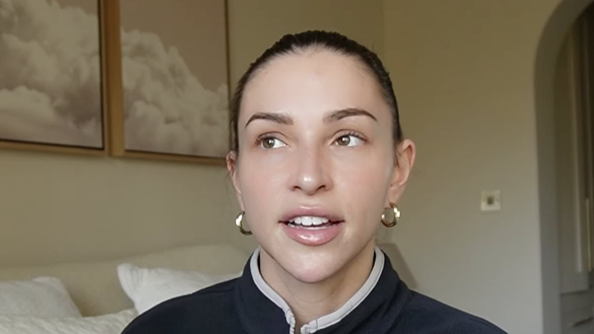 Zara McDermott reveals she has had her jaw filler dissolved and says she feels 'sad' about past insecurities as she urges others to 'find ways to love yourself naturally'
