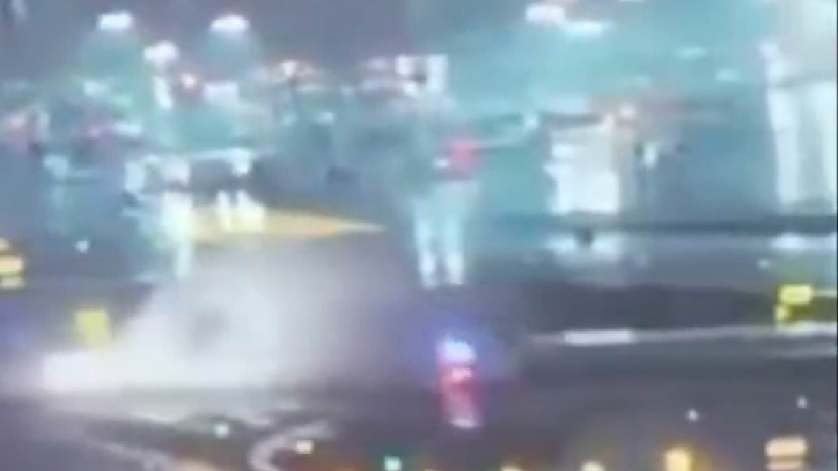 Horrific moment Air Canada plane strikes fire truck crossing LaGuardia Airport runway as it came into land, killing both pilots