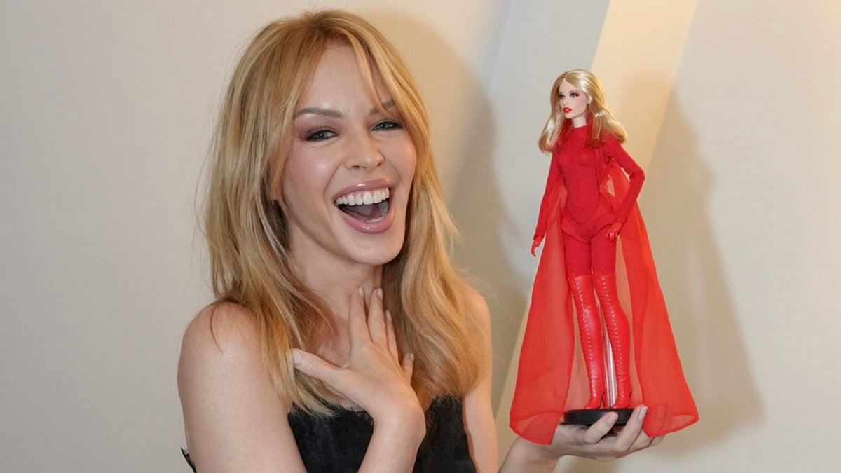 Kylie Minogue launches Padam Padam inspired Barbie Collector Doll