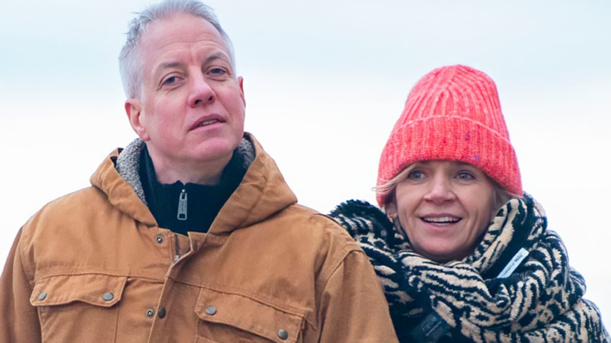 Meet Zoe Ball's mystery man: Presenter cuddles up to BAFTA-winning TV production designer as her 'sexy' new boyfriend is finally revealed