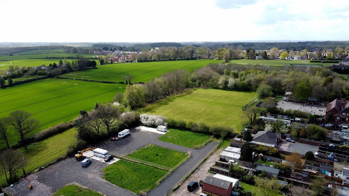 Villagers in year-long fight to close traveller site after bank holiday land grab: Residents' fury after family moved onto horse's field overnight, set up camp - and are refusing to leave