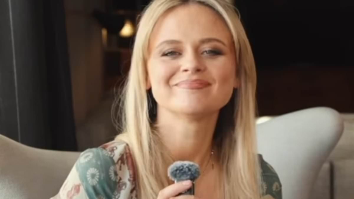 Emily Atack shows off her dramatic body transformation in a plunging midi dress as she films a new video opening about parenting