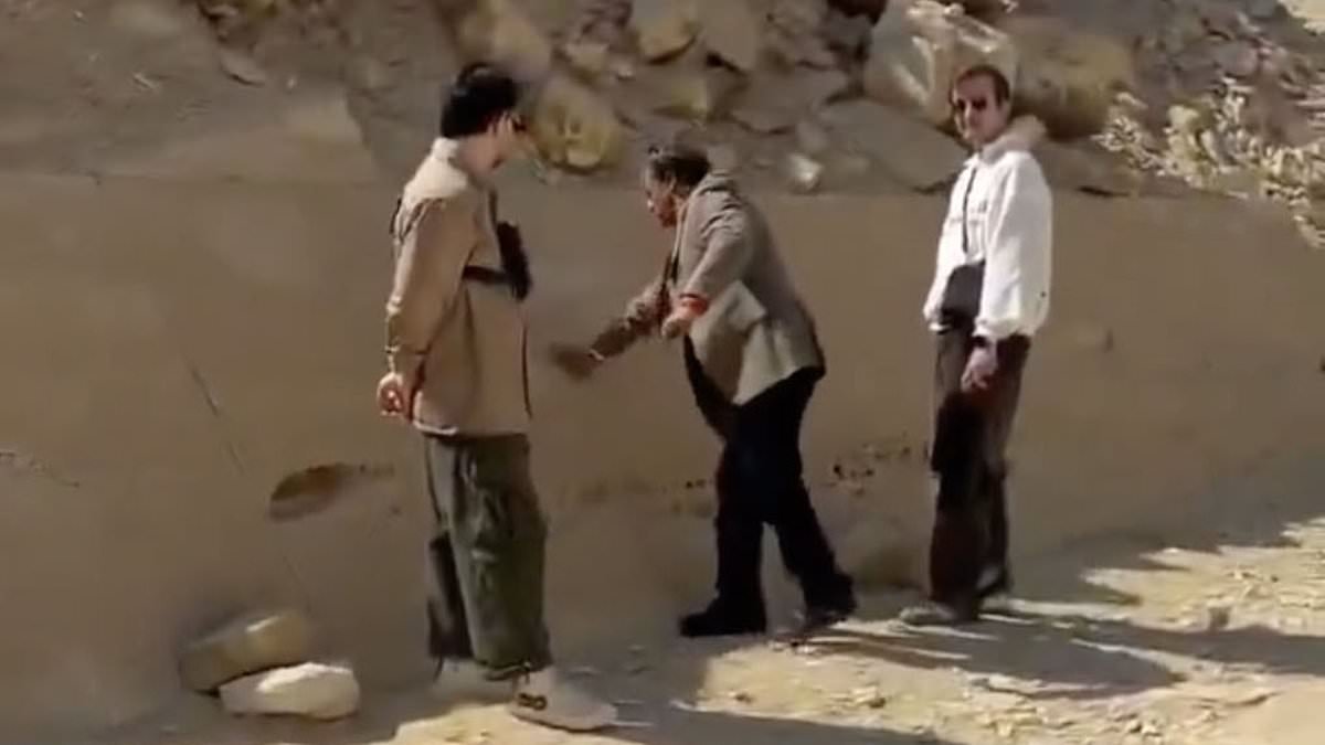 Tour guide arrested for defacing 4,000-year-old pyramid in Egypt