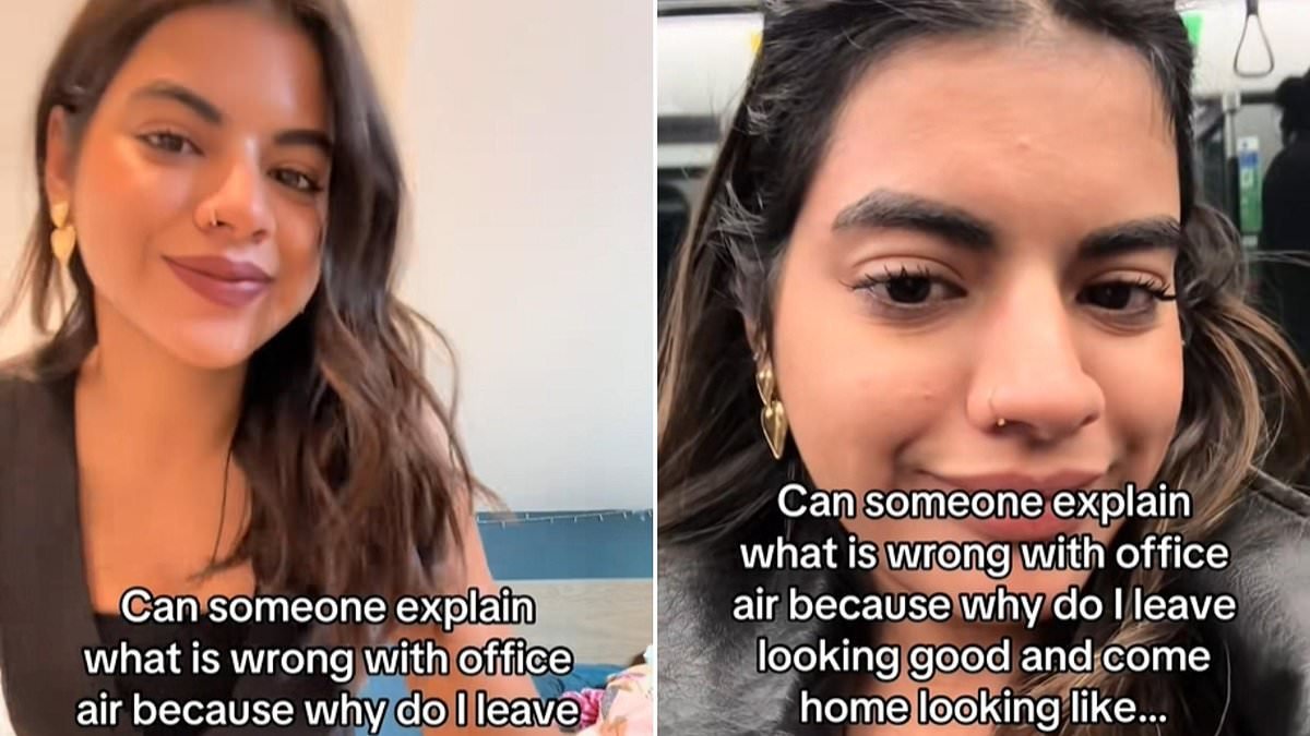 Is your office making you UGLY? TikTokers are convinced by the 'Office Air Theory' - and now scientists say they might be right