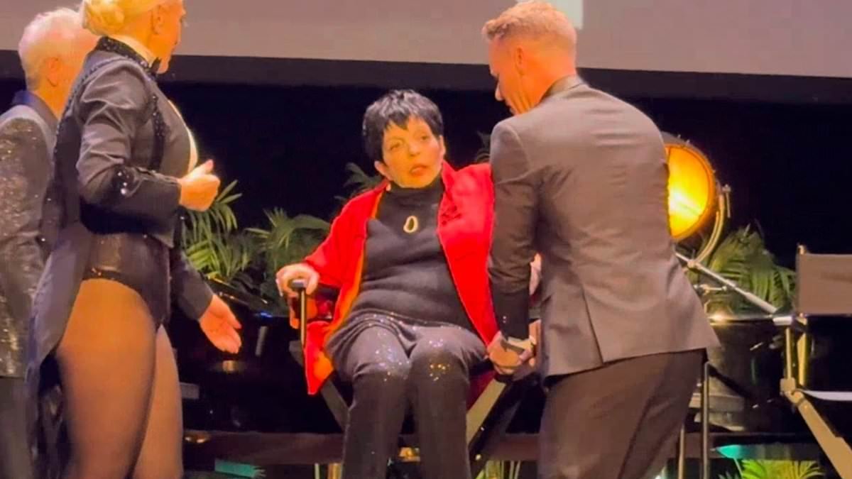 Fears for frail Liza Minnelli, 80, after confused Hollywood icon cackled, gave bizarre answers and mumbled at special birthday event celebrating her memoir